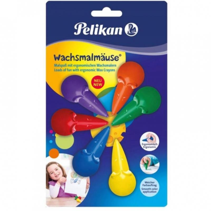 Kredki woskowe Pelikan 6szt.